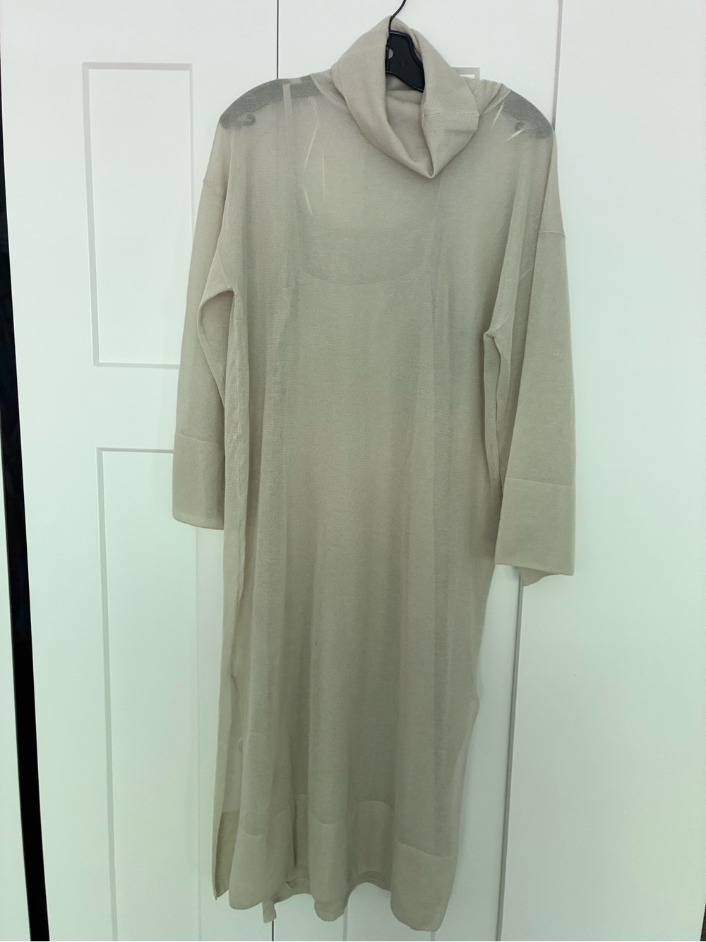 ZARA LONG COMBINATION DRESS
/ Light Taupe Cowl Neck Maxi Dress - Picture 7 of 7